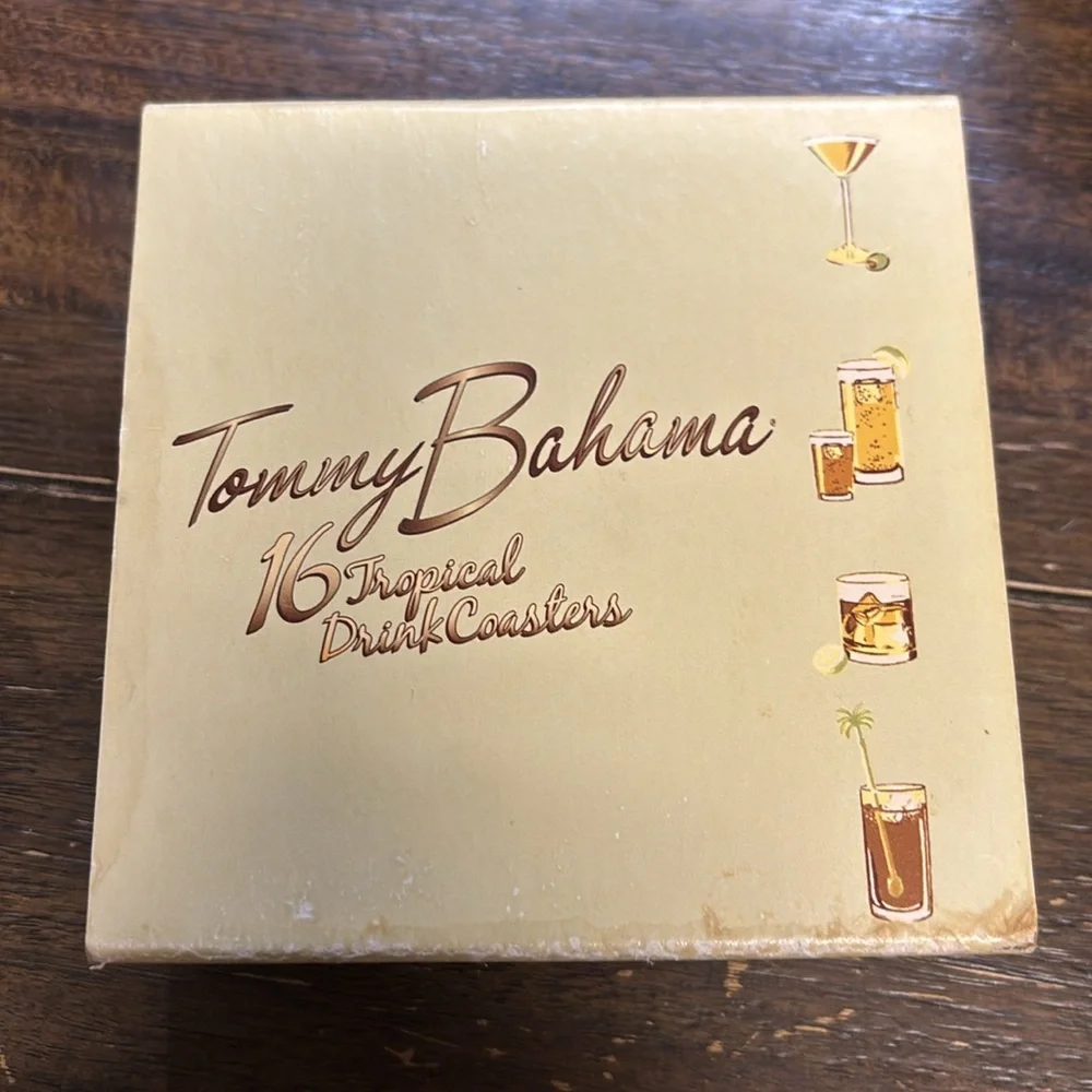 Tommy Bahama Coasters with Martini Design‎